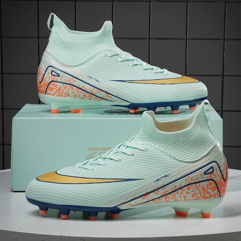 أحذية كرة القدم المجتمع المهنية الميدان AG/FG رصع أحذية كرة القدم عادية ملابس رياضية المرابط حذاء رياضة عدم الانزلاق أحذية كرة القدم