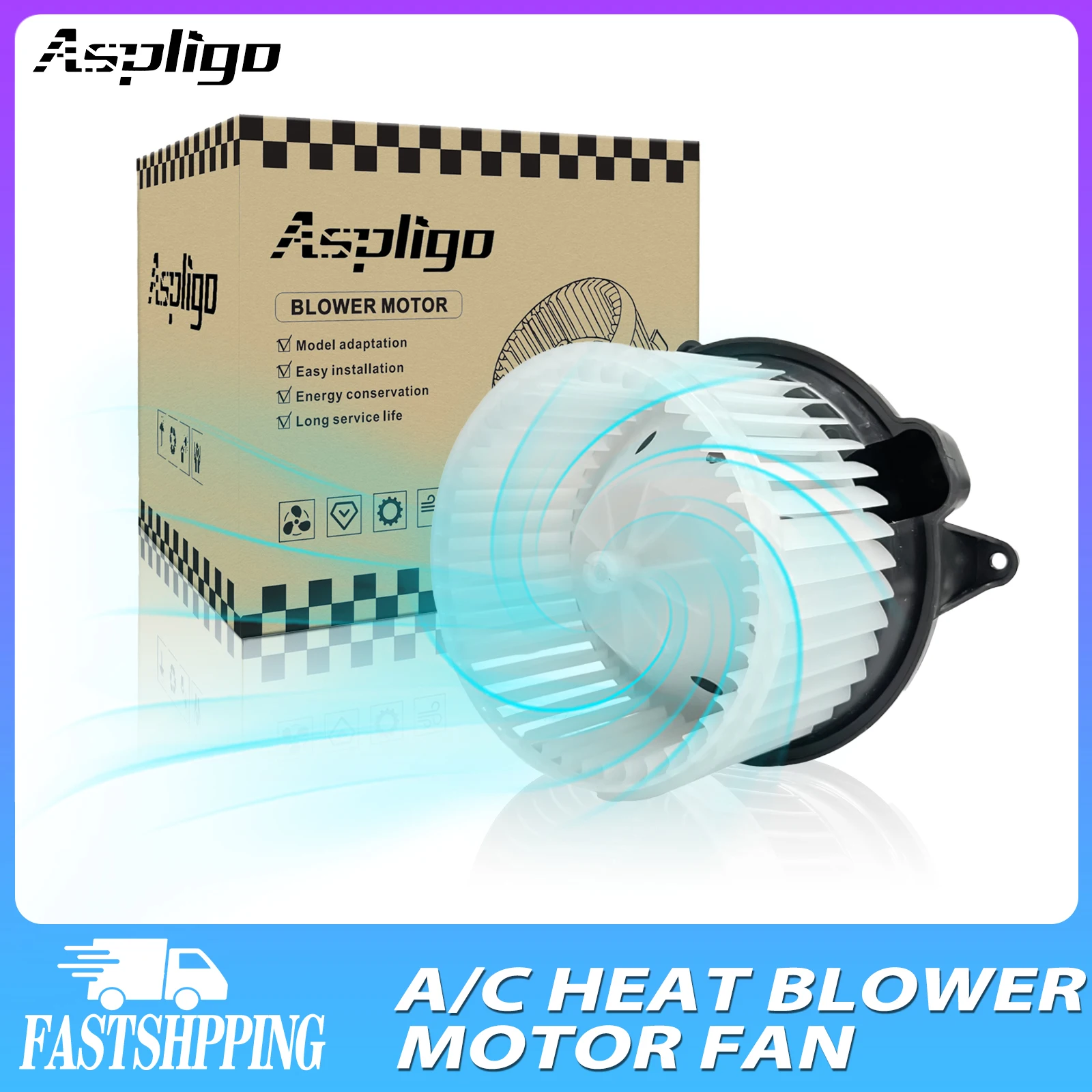 Aspligo Air Conditioner AC Heater Blower Motor With Fan Cage For LEXUS RX450H/ For GMC SIERRA 1500 2500 3500/For HUMMER H2 2003