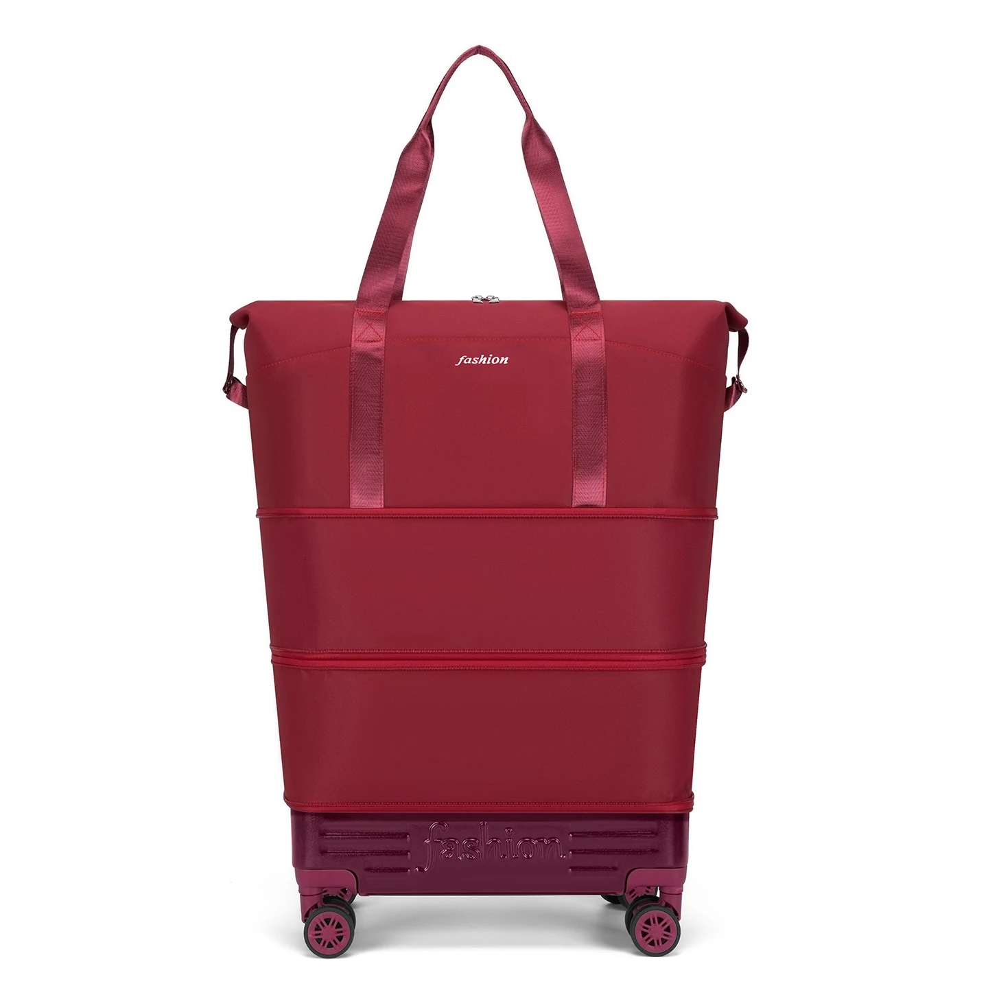 Universelle Reisetasche mit Rollen, geräumige Tasche für Damen, faltbare Trolley-Tasche, Einkaufstasche für Studenten. – Detail 12