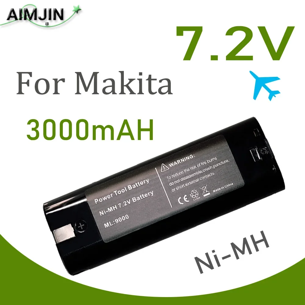 

7.2V 3000mAh Powtree Power per MAKITA 7033 7002 7000 632003-2 191679-9 192532/70-2 trapano a battery