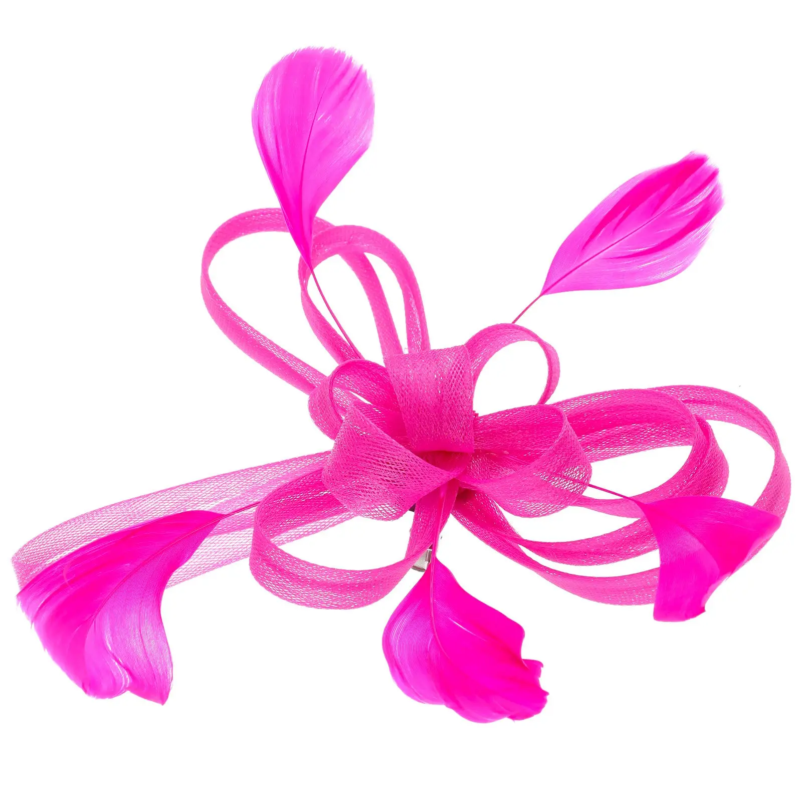 

Elegant Wedding Bridal Fascinator Clip Brooch Pin Rose Red For Party Banquet Occasions Decorative Hair Jewelry Women Hair