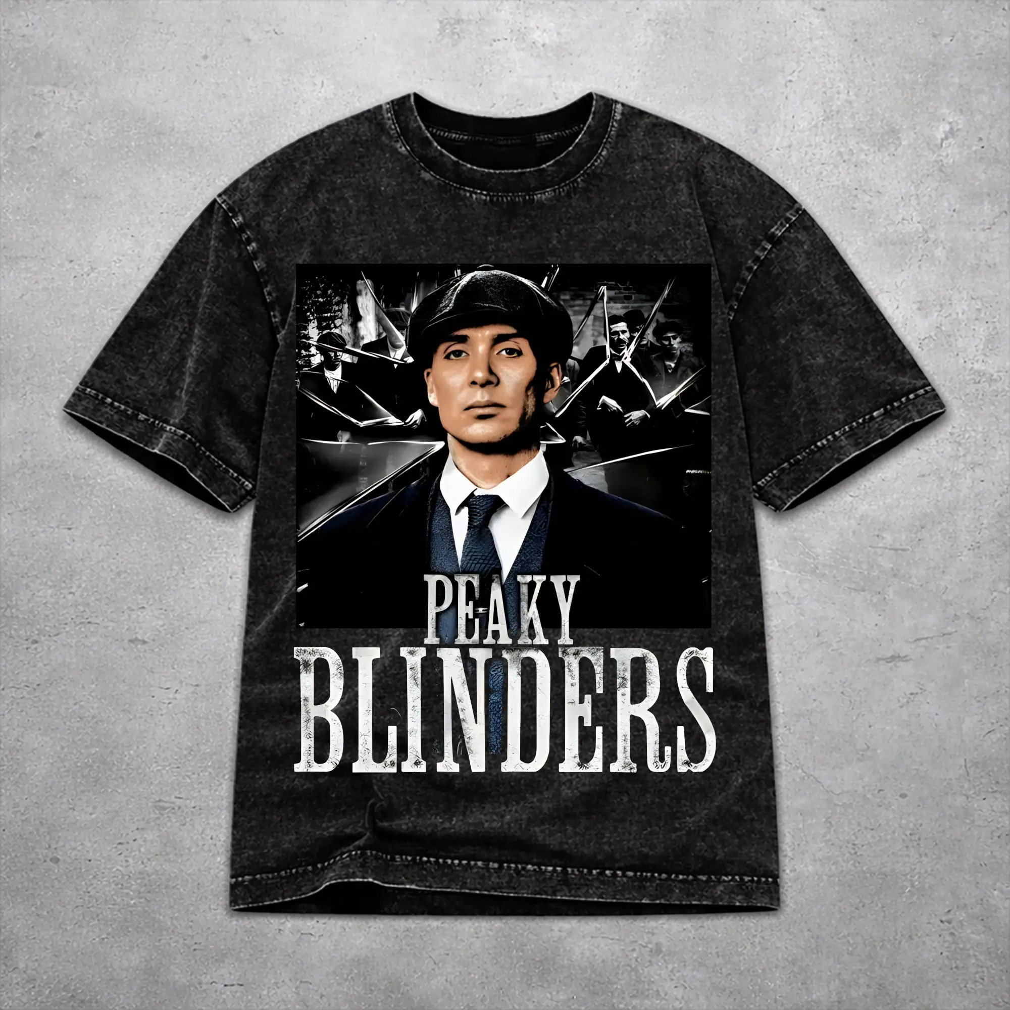 Футболка унисекс Tommy Shelby Peaky Blinders The Immortal Man, хлопковая, с принтом, модная, с эффектом потертости