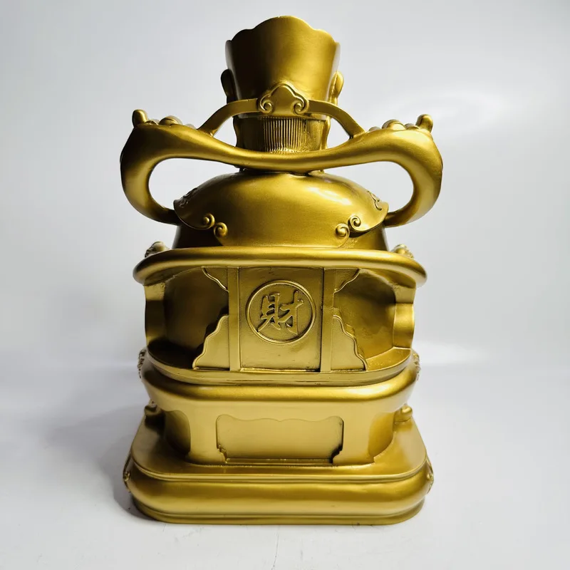 Zhao Gongming God of Wealth Ingot Ornament Entryway, Treasure Basin for Home Office, Housewarming and Opening Cerem