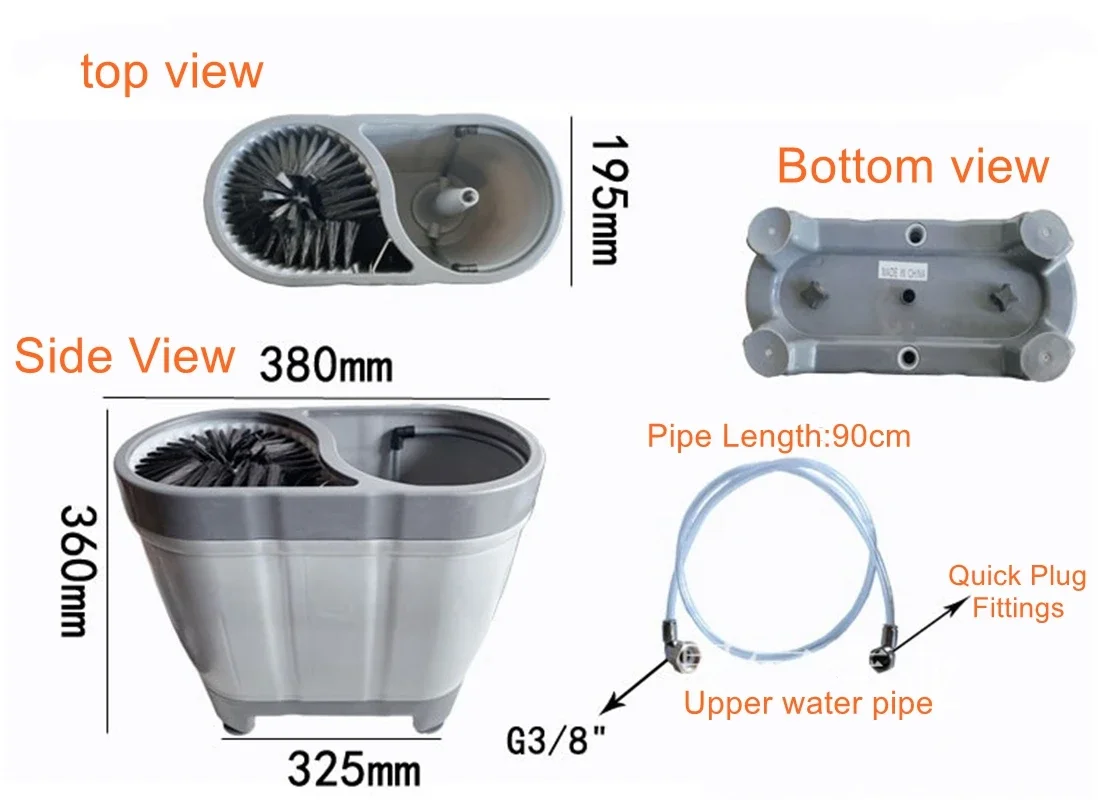 Cup Washer SV-1 for Bars Cafes Restaurants with No Electricity, and Tap Water Ready to Use for Glass and Cup Cleaning