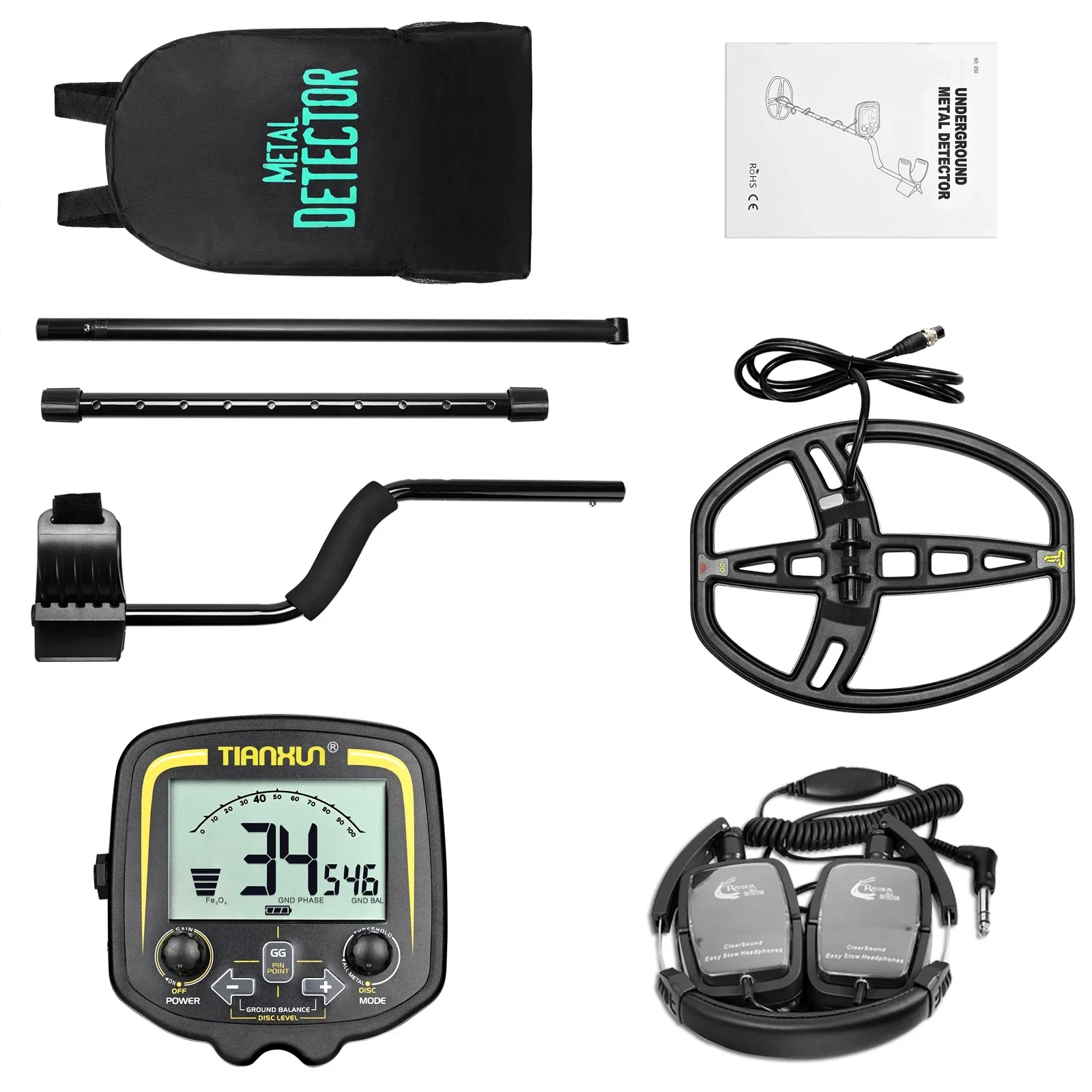 Tianxun TX850 Best factory price professional gold metal detector for  treasure finder