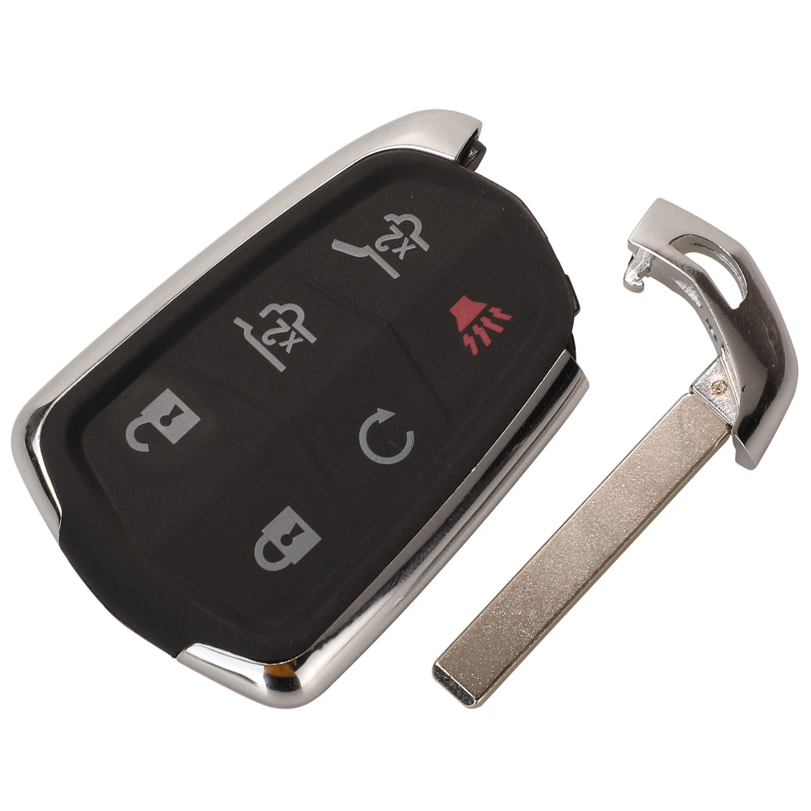 jingyuqin 3/4/5/6 Buttons Smart Remote Control Car Key Shell Case FOB For Cadillac SRX CTS ATS XTS Escalade ESV With Insert Key