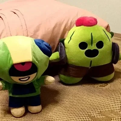 10cm-25cm Cartoon Cosplay Brawler Spike Plush Toy Cotton Pillow Dolls Cute Game Character Game Peripherals