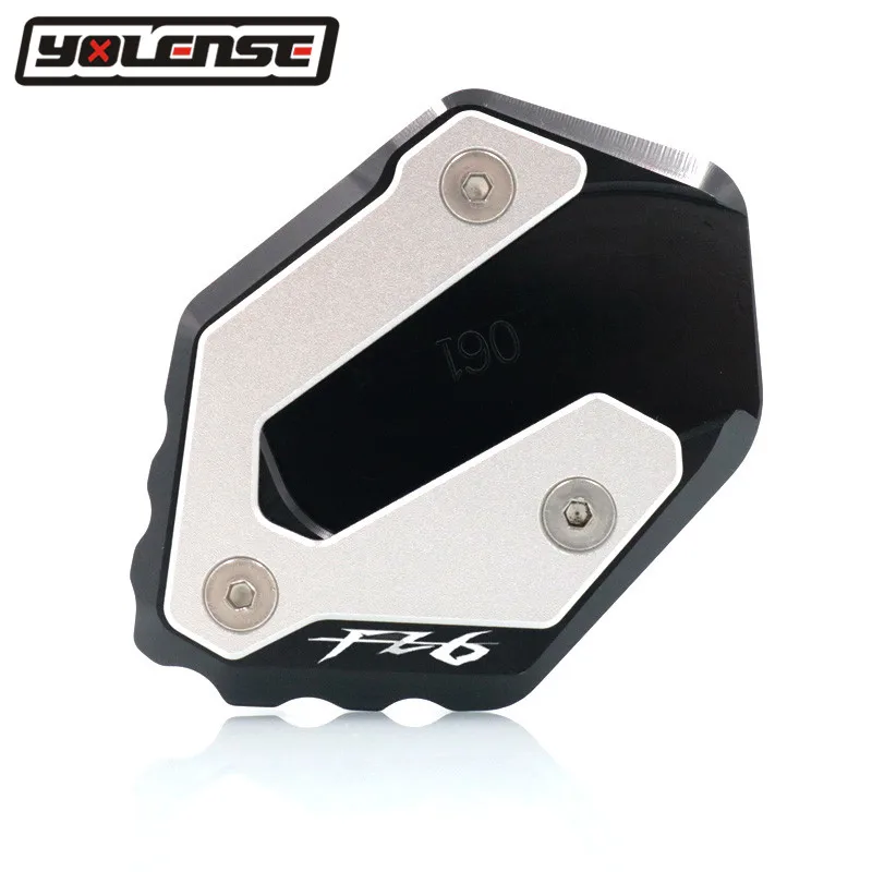 For YAMAHA FZ6 FAZER FZ6R FZ6-S2 2004-2009 Motorcycle CNC Kickstand Foot Side Stand Extension Pad Support Plate Enlarge