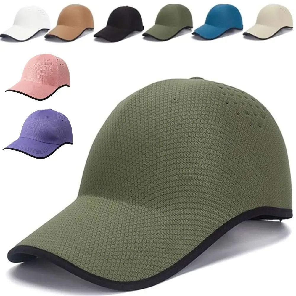 Creative Gift Seamless Baseball Cap Quick Drying Lightweight Sports Hat Polyester Breathable Visor Cap