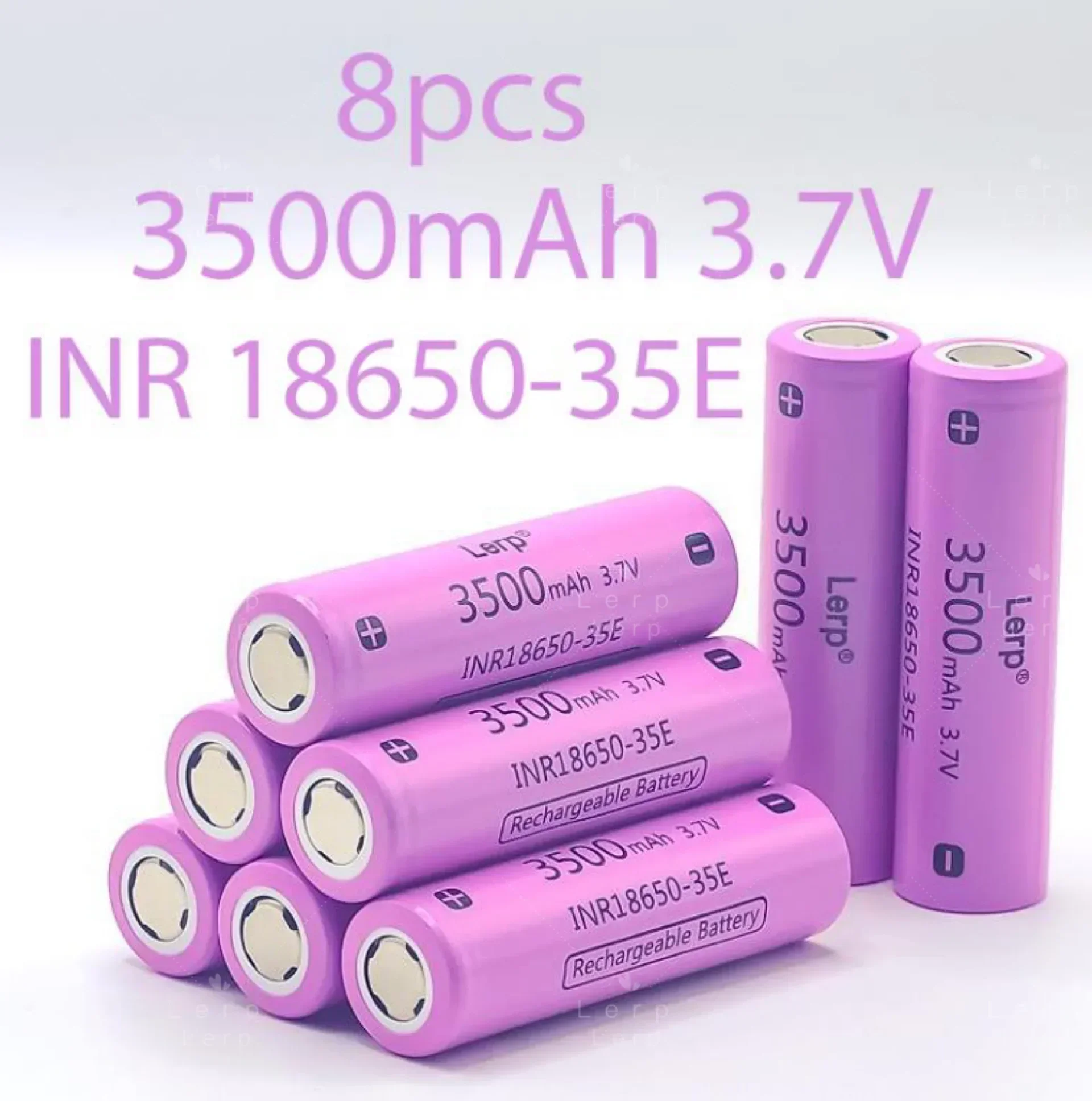 The latest 18650 rechargeable lithium battery is 100% original 3.7V 3500mAh, suitable for various electronic products