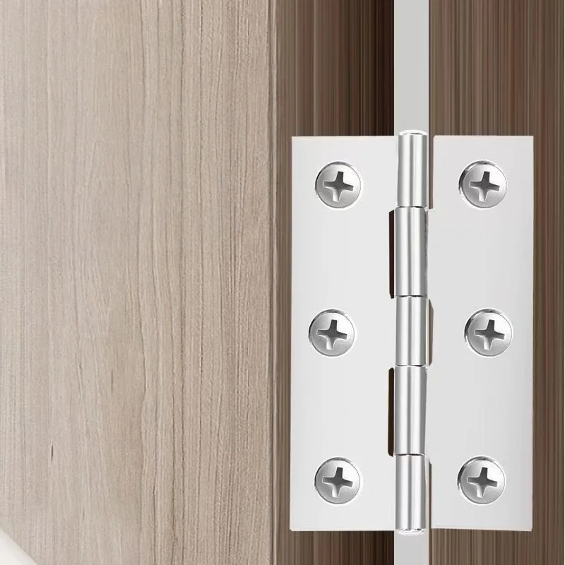10 pcs Folding Butt Hinge Stainless Steel Hinges,ome Furniture Hardware Accessories,Applicable to Cabinet Doors Windows Wooden