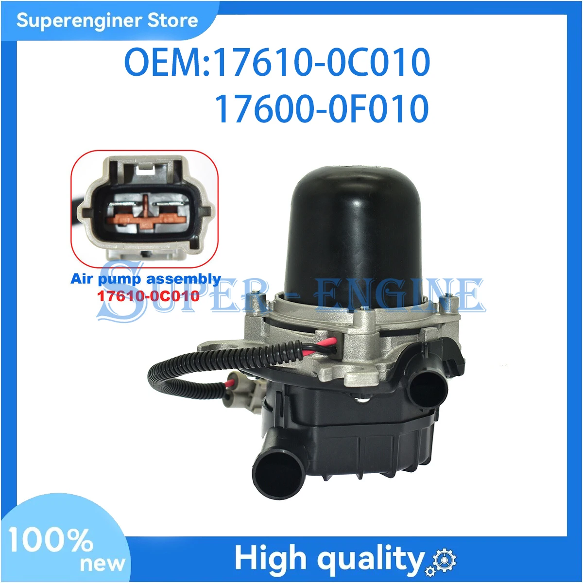 

Tundra Sequoia Air Injection Pump 17610-0C010 10200162BAC 17600-0F010 For Toyota 4Runner Sequoia Tundra Lexus LX470 GX470