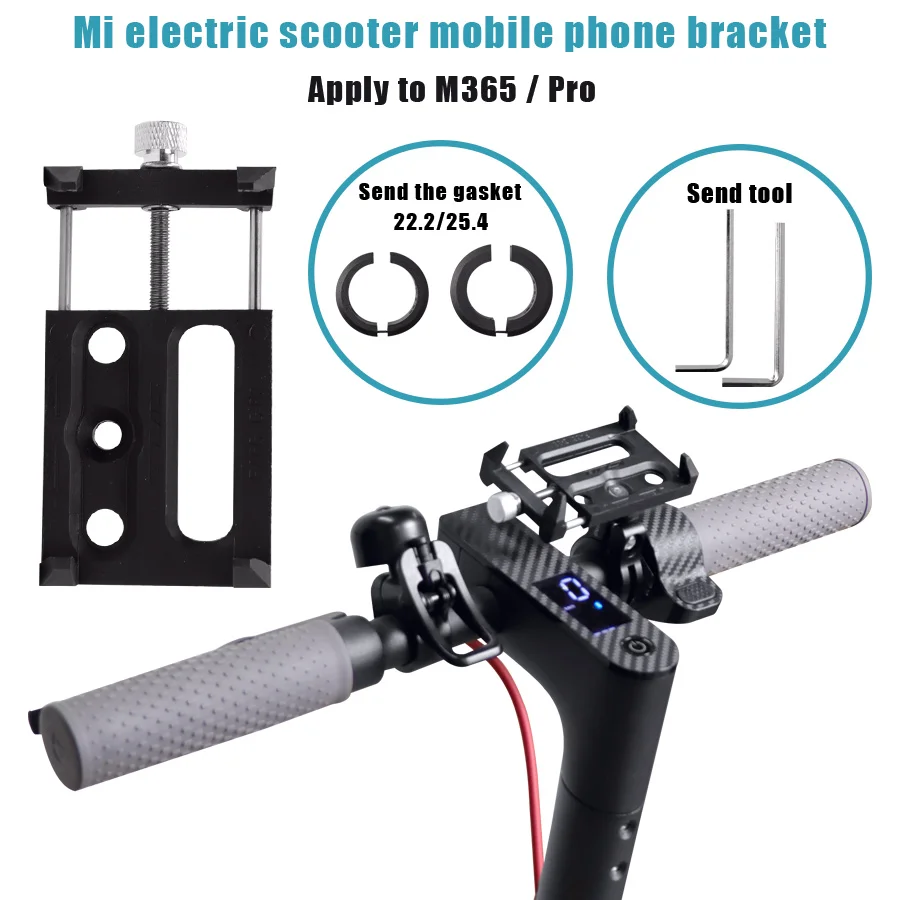 Support De Téléphone Universel Pour Vélo - Fixation Guidon En Aluminium Avec Angle Réglable