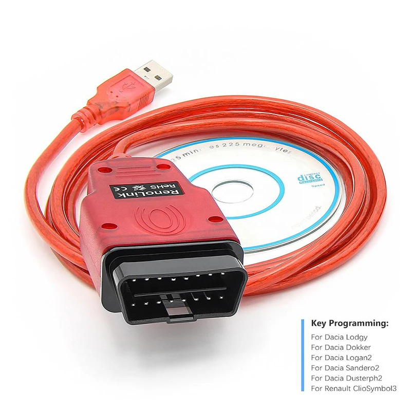 Picture 5: Red V1.99 Renolink OBD2 ECU Programmer for Car Key Programming Tool Support SRS ECM UCH EPS Programmer