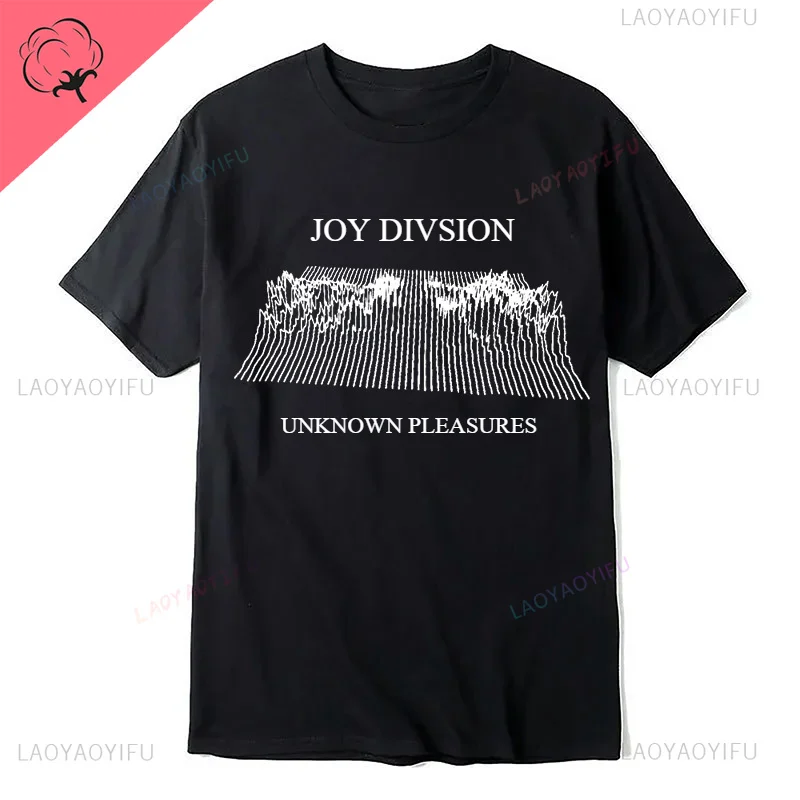 T-shirt Hillbilly-Joy Division Print Pattern para homens e mulheres, personalidade casual Tumblr, Harajuku Universal