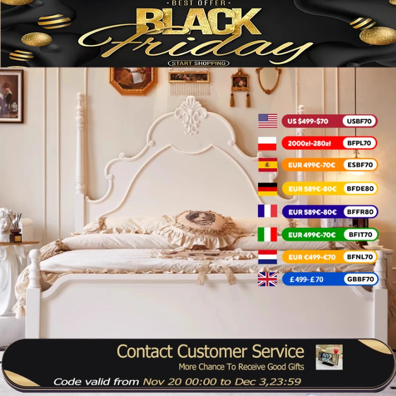 

Дизайнерская роскошная двуспальная кровать принцессы, современный лофт для хранения вещей, белая двуспальная кровать для девочек, двуспальная кровать Queen для взрослых Letto Matrimoniale, мебель для спальни