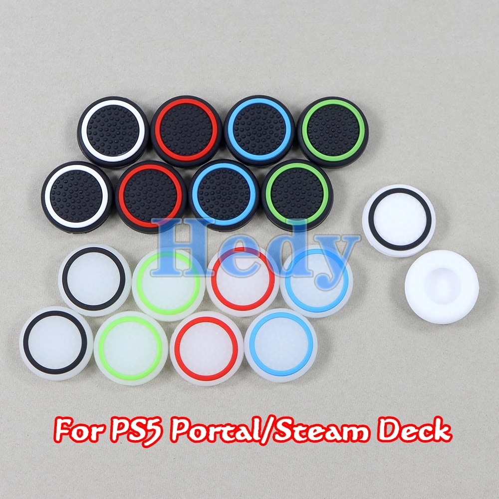 

200PCS For PS5 Portal Luminous Thumb Grip Cap Silicone Soft Joystick Analog Stick For PlayStation Portal For Steam Deck