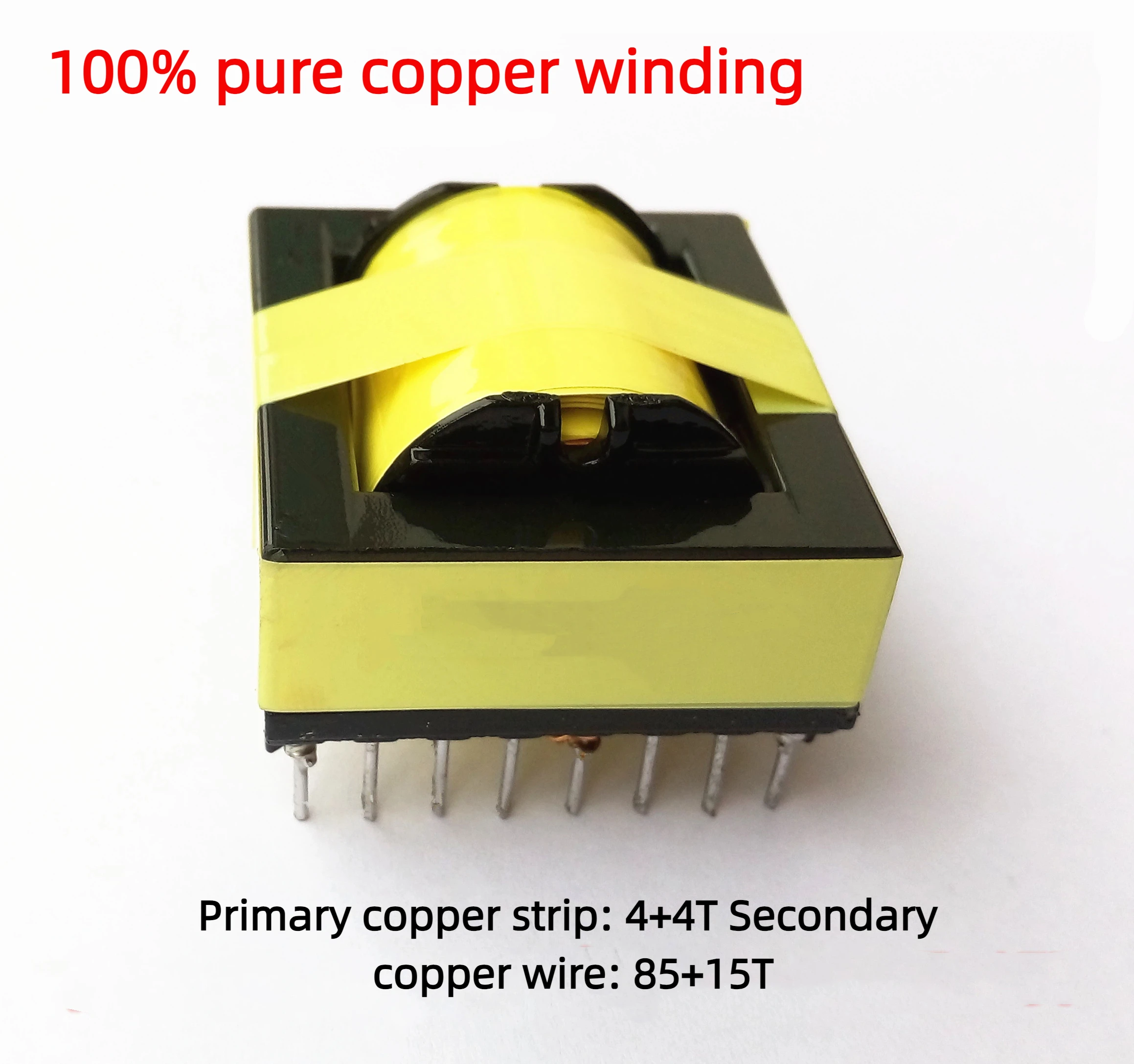 2PCS Inverter Booster EC42/EC4045 Horizontal Copper Strip High Frequency Transformer 6-8 Tube Machine Head Transformer