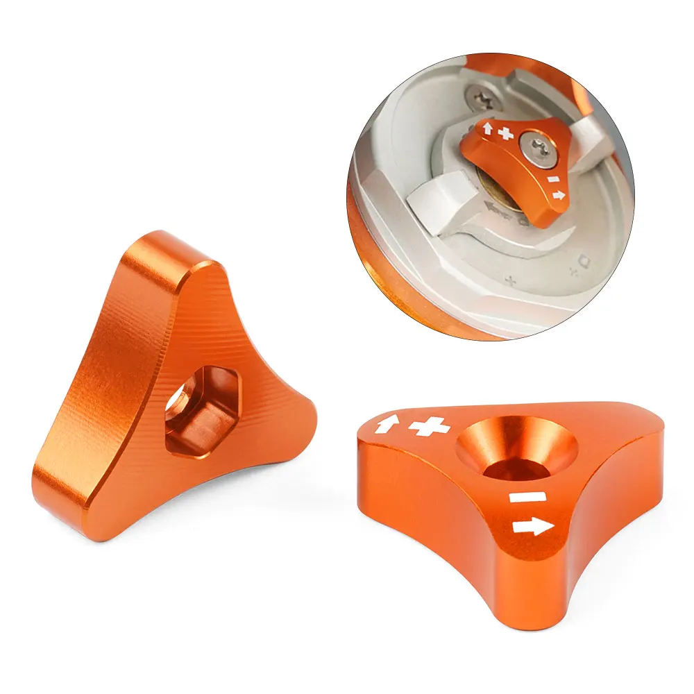 48mm Front Shock Absorber Fork Knob Adjuster For KTM 1050 1090 1190 1290 Adventure R 690 SMC ENDURO 200 250 300 EXC EXCF XC XCW