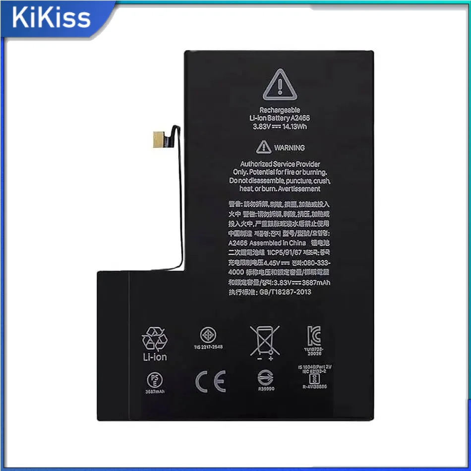 

Mobile Phone Battery Reliable Replacement High Capacity For Apple Iphone 12 Pro Max 12Pro A2342 A2410 A2411 A2412 3687Mah