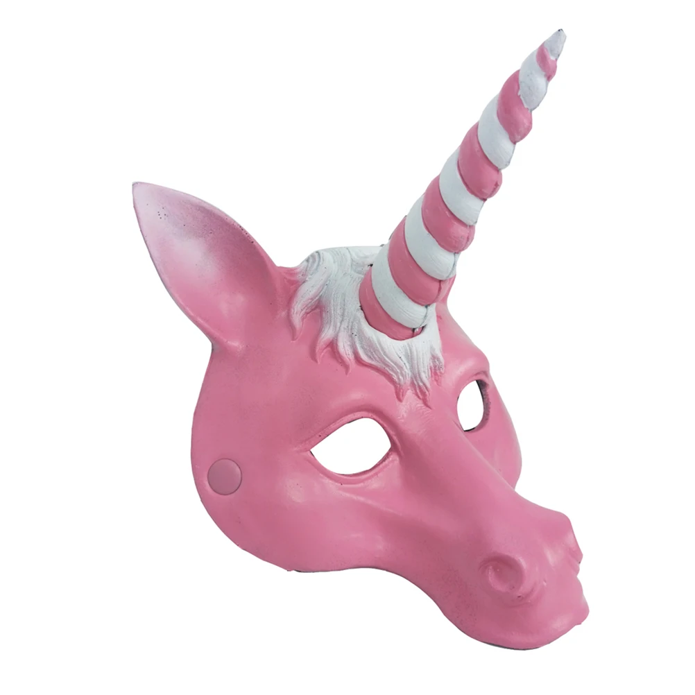 

Unicorn Mask Adults Halloween Supplies Costume Masquerade Hallowen PU Three-dimensional