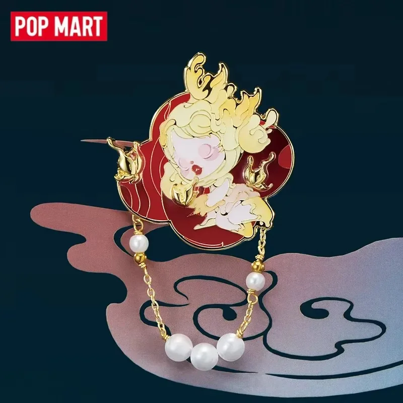 

POP MART SKULLPANDA The Mirage Series, нагрудник, глухая коробка, сюрприз, загадочная коробка, куклы, милая аниме-фигурка, орнамент, фигурки, подарок