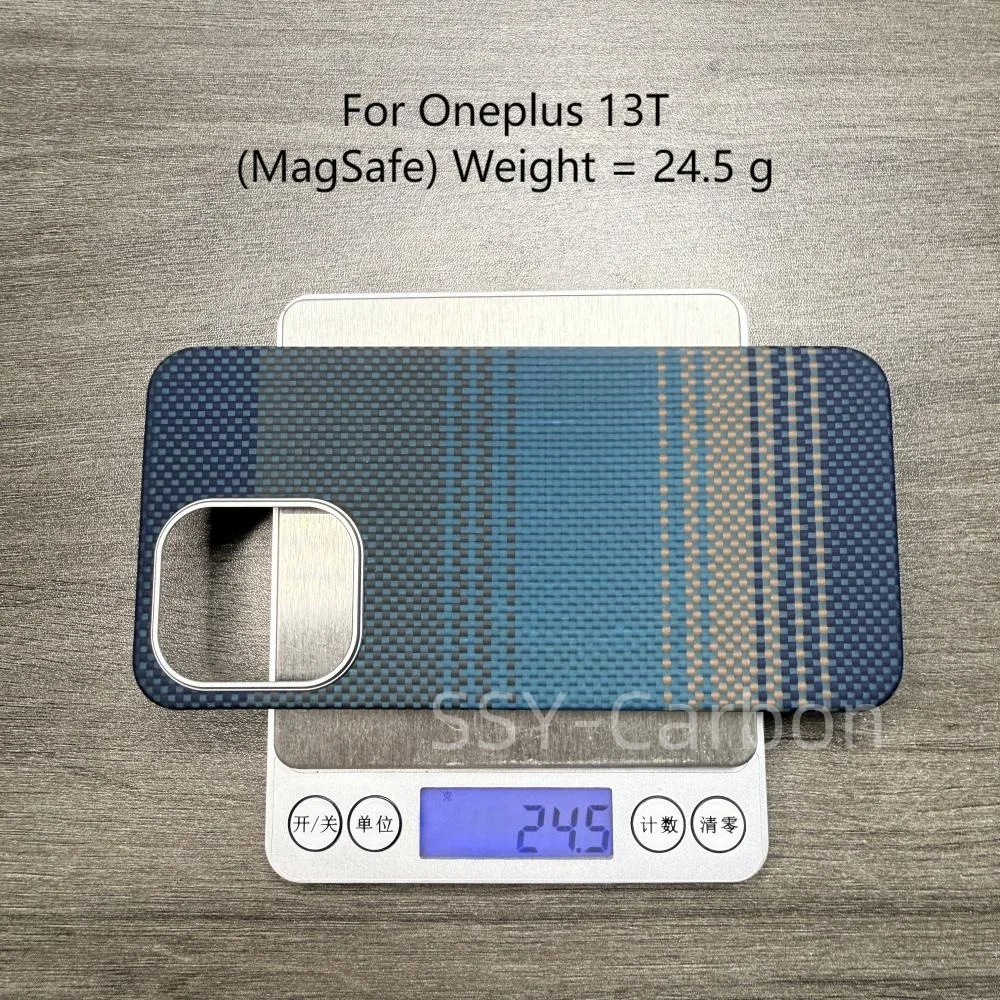 حافظة لهاتف Oneplus 13T من الكربون غطاء هاتف Kevlar Magsafe الحقيقي، حافظة واقية رفيعة للغاية من ألياف الكربون الفاخرة #5