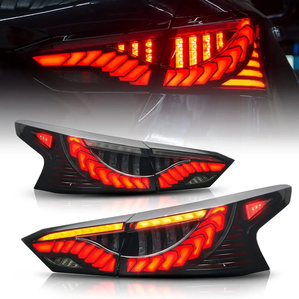 

1 комплект светодиодных задних фонарей в сборе для Nissan Altima Teana 2019 2020 2021, последовательный указатель поворота, задние стоп-сигналы багажника, аксессуары