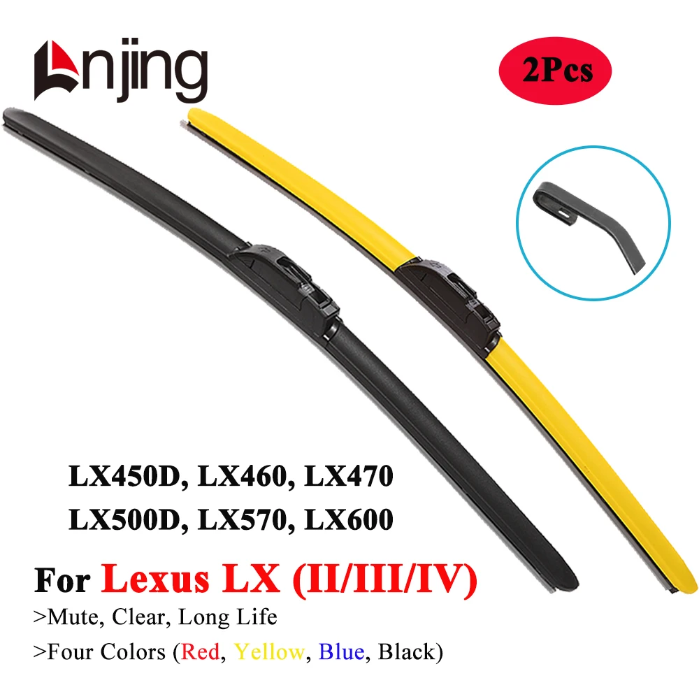 

LNJING Colorful Wiper Blades For Lexus LX450D LX460 LX470 LX500D LX570 LX600 1998 2000 2007 2008 2010 2012 2015 2022 2023 2024