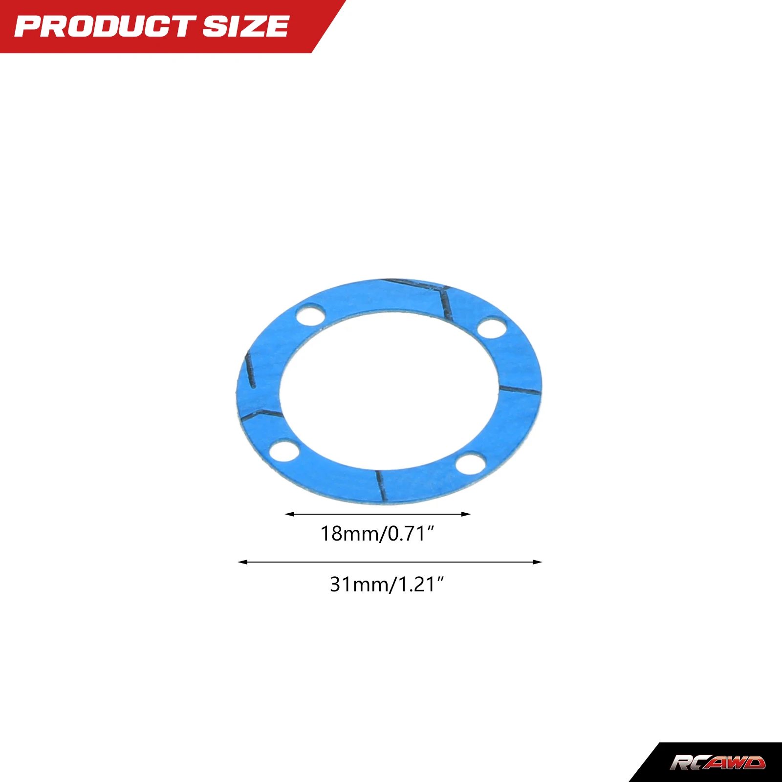 3x Differential non asbestos diff gasket for Arrma 1/7 1/8 Kraton Outcast Notorious Talion Fireteam Felony Infraction parts