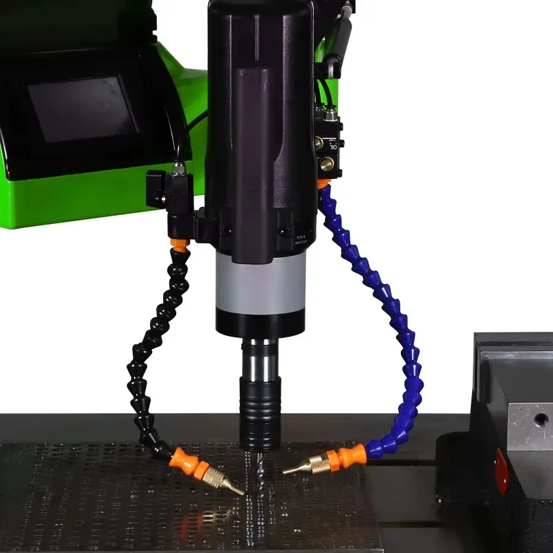 Mesin Pengebor Ulir Otomatis Servo Listrik Fleksibel M3-M16 Hot Cnc untuk Pipa Logam