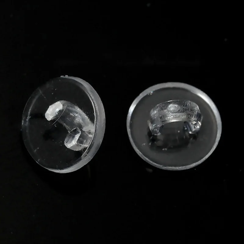 10,000pcs DIY Findings Clear Transparent Buttons Plastic Sewing Shank Buttons Round DIY Clothes Sewing Sparkle Embellishments