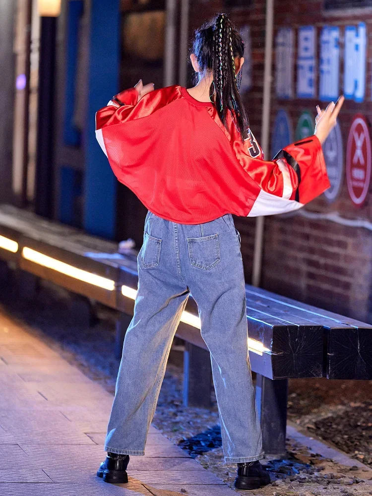 Vêtements de défilé de danse de rue pour enfants, modèle de défilé, vêtements de marée de danse Jazz pour filles