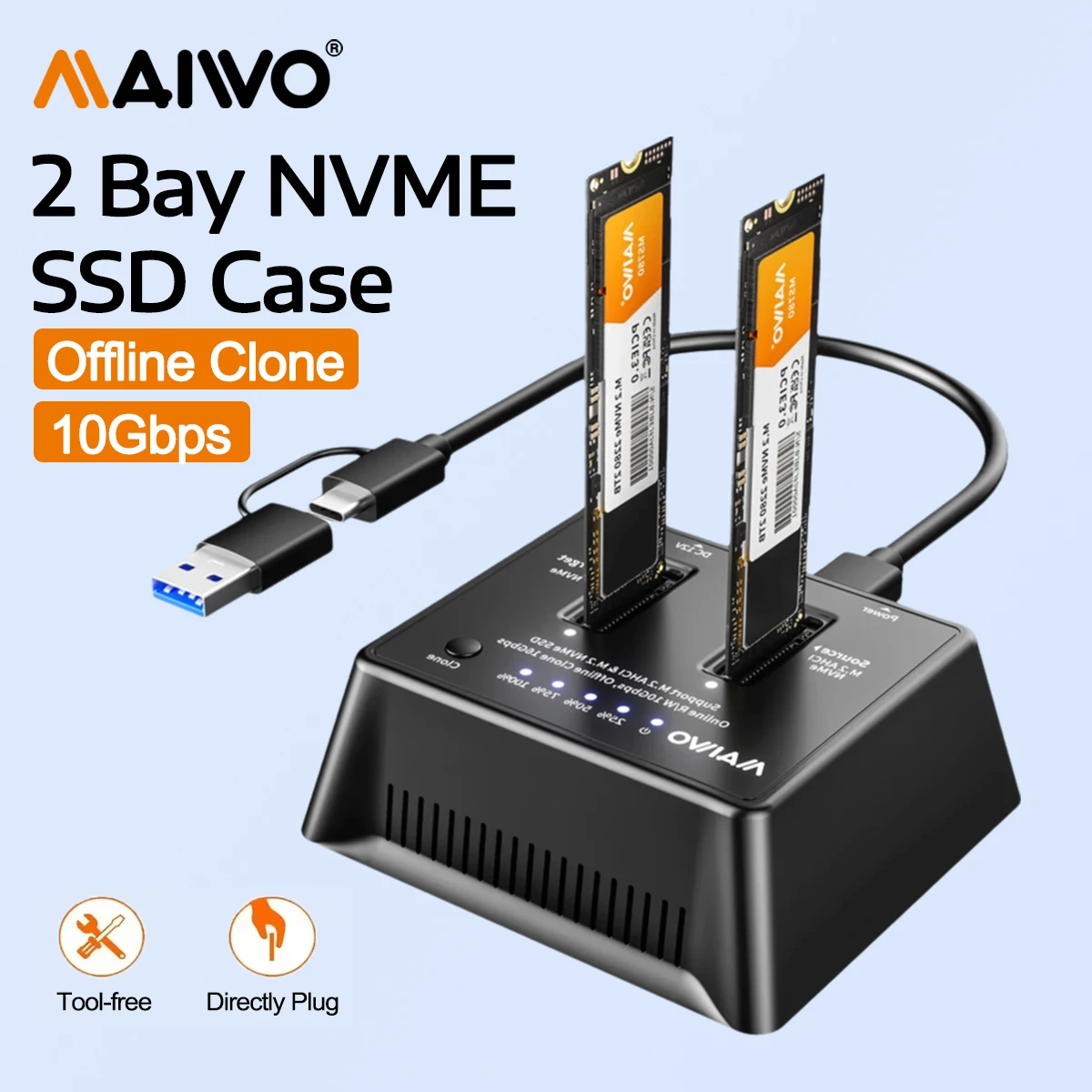 Maiwo Ssd Case Dual…