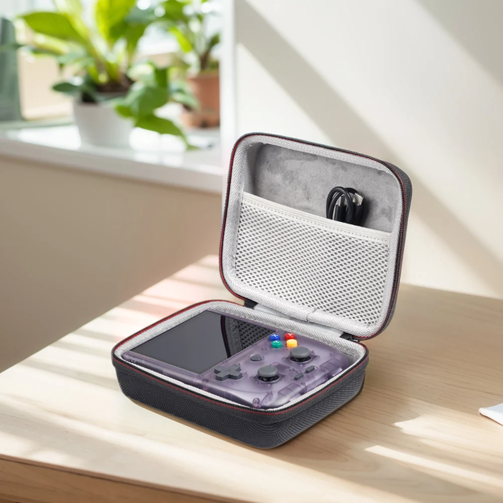 حقيبة حمل صلبة من إيفا لوحدة التحكم في الألعاب ، حقيبة حمل سفر مضادة للخدش مع جيب شبكي ، حبل يد ، RG405V