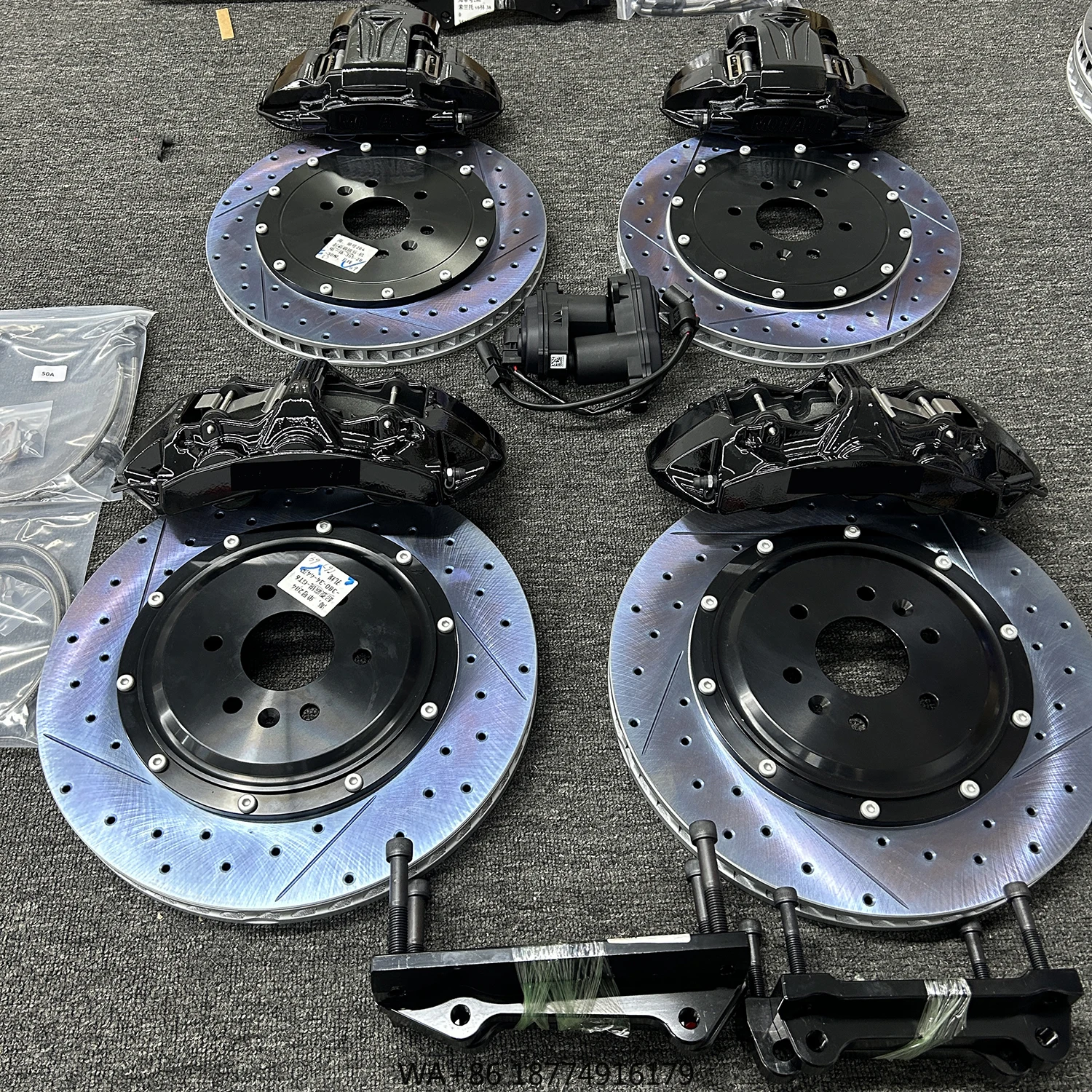 

Черный кованый большой тормозной комплект, переднее колесо, 6 суппортов, 355 мм, 380 мм, 405 мм, электронный тормозной суппорт, для E46 E91 E90 F36