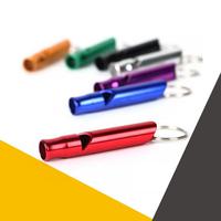 Outdoor Aluminum Alloy Emergency Survival Whistle Keyring Keychain Portable Outdoor Tools Training Whistle Camping Hiking