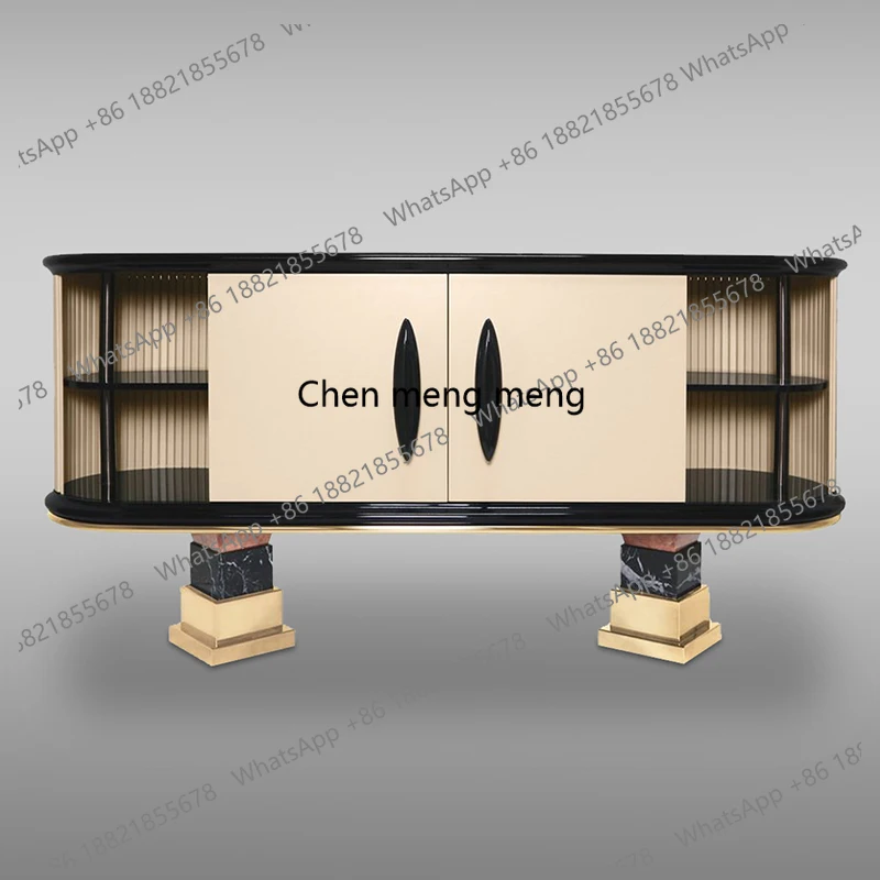 

Современный сервант в итальянском стиле, деревянный шпон, украшение, простой роскошный входной шкаф
