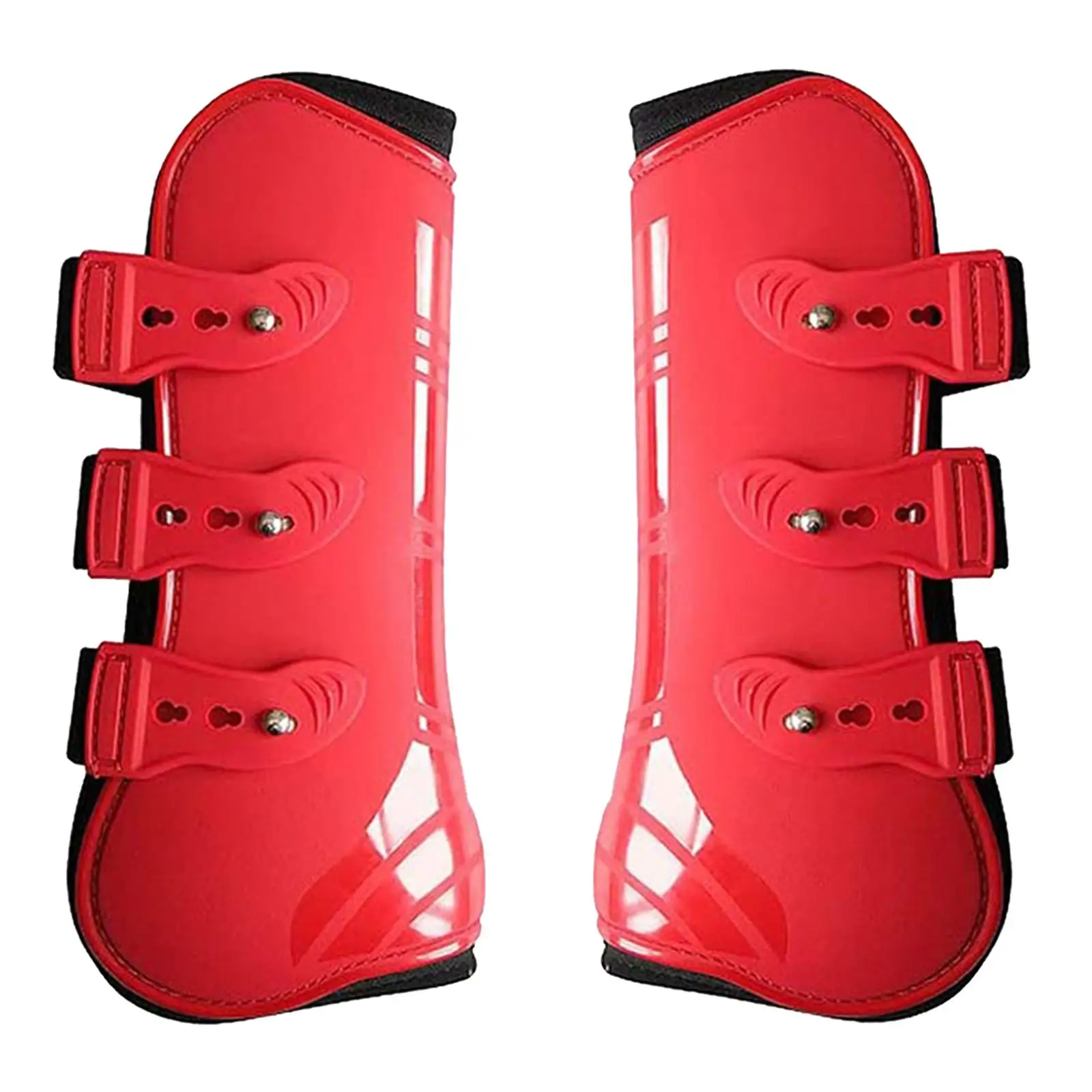 Horse Boot Leg Wrap Brace Guard Adjustable Horse Tendon Boot Horse PU Shell