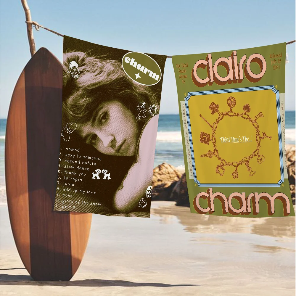 

Очаровательное пляжное полотенце Singer C-Clairo с героями мультфильмов, милое летнее детское большое пляжное полотенце для ванной, бассейна, впитывающее микрофибру для плавания, путешествий