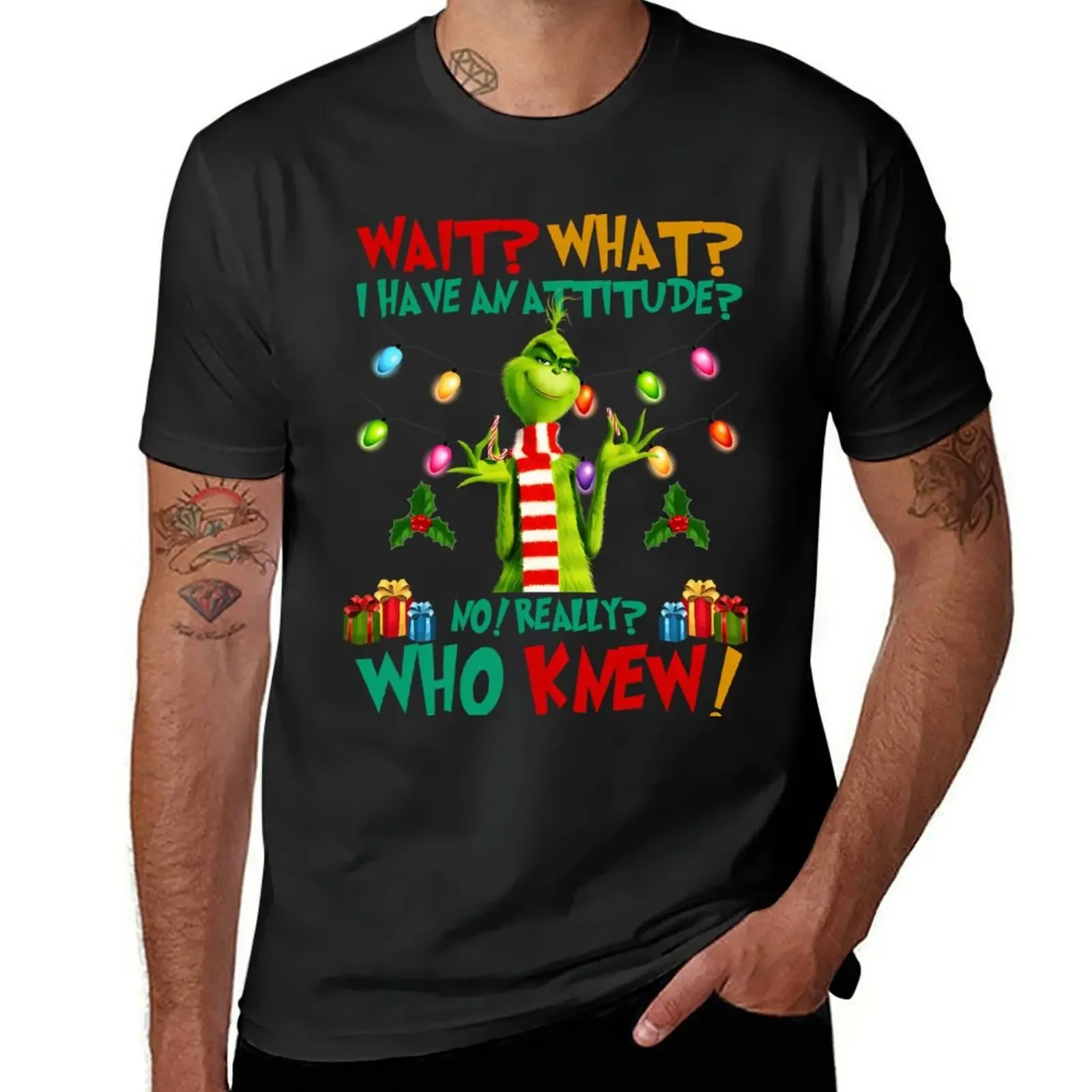 G wait what i have attitude T-Shirt baggy shirts man clothes tee shirts for men