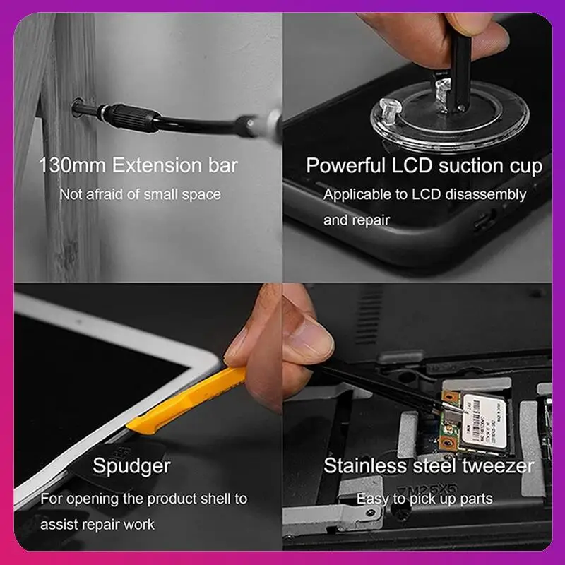 

145-Piece Screwdriver Set Multifunctional Portable Computer Notebook Phone Maintenance Tool Combination