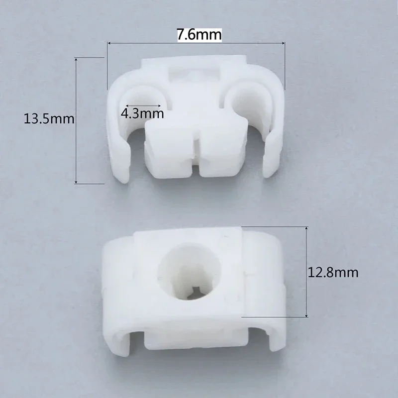 Car Brake Line Hose Clips Double Cable Holder White Clip For VW Bora Golf MK2 MK3 Passat Golf Jetta Audi A4 Seat Skoda 811611797