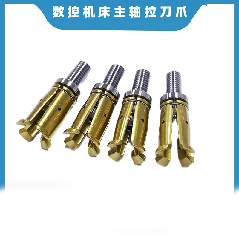 45 Degrees Gripper External Internal Threaded Spindle Claw Clamp 4 Petal Pull Claw Tool Milling CNC Machine Center BT30 BT40