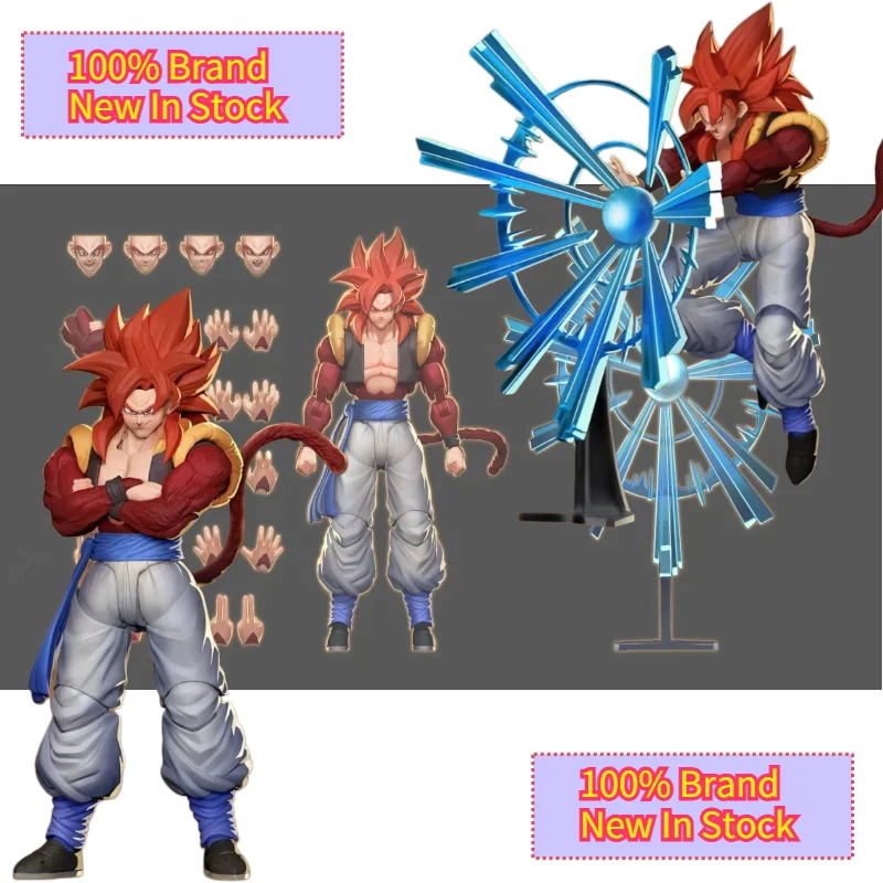 

Demoniacal Fit SSJ4 Gogeta Dragon Ball SHF Gogeta GT 3.0 Action Figures Super Saiyan 4 Model Toy
