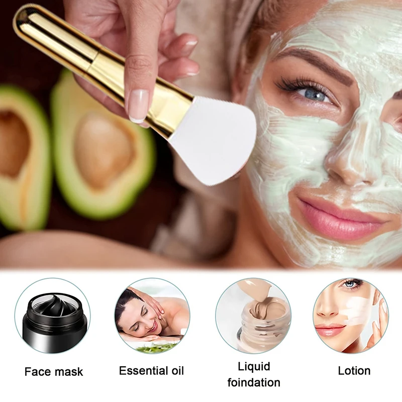 【1 Stück Silikon-Gesichtsmaskenpinsel mit weichen Borsten, Pinselapplikator für Gesichtsmasken, Schönheitssalon-Pinsel, Make-up-Werkzeuge】