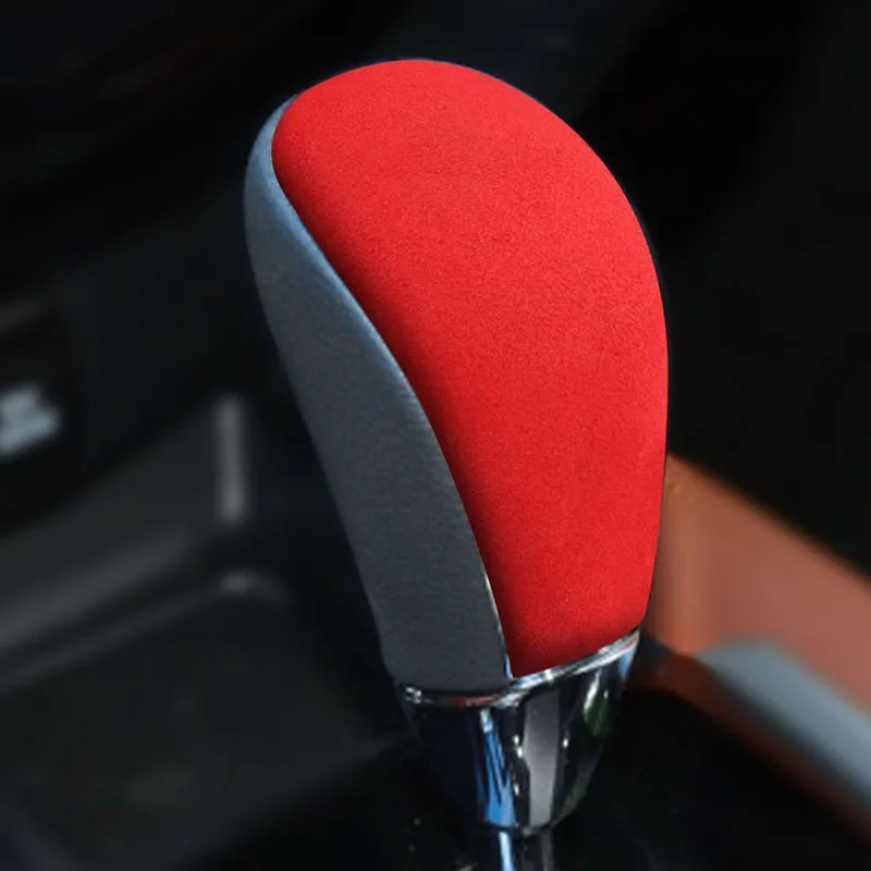 Suede Car Gear Shift Knob Cover Protector Interior Accessories Auto Trim For Nissan X-TRAIL 2014-2020 Terra 2018-2020 view 3