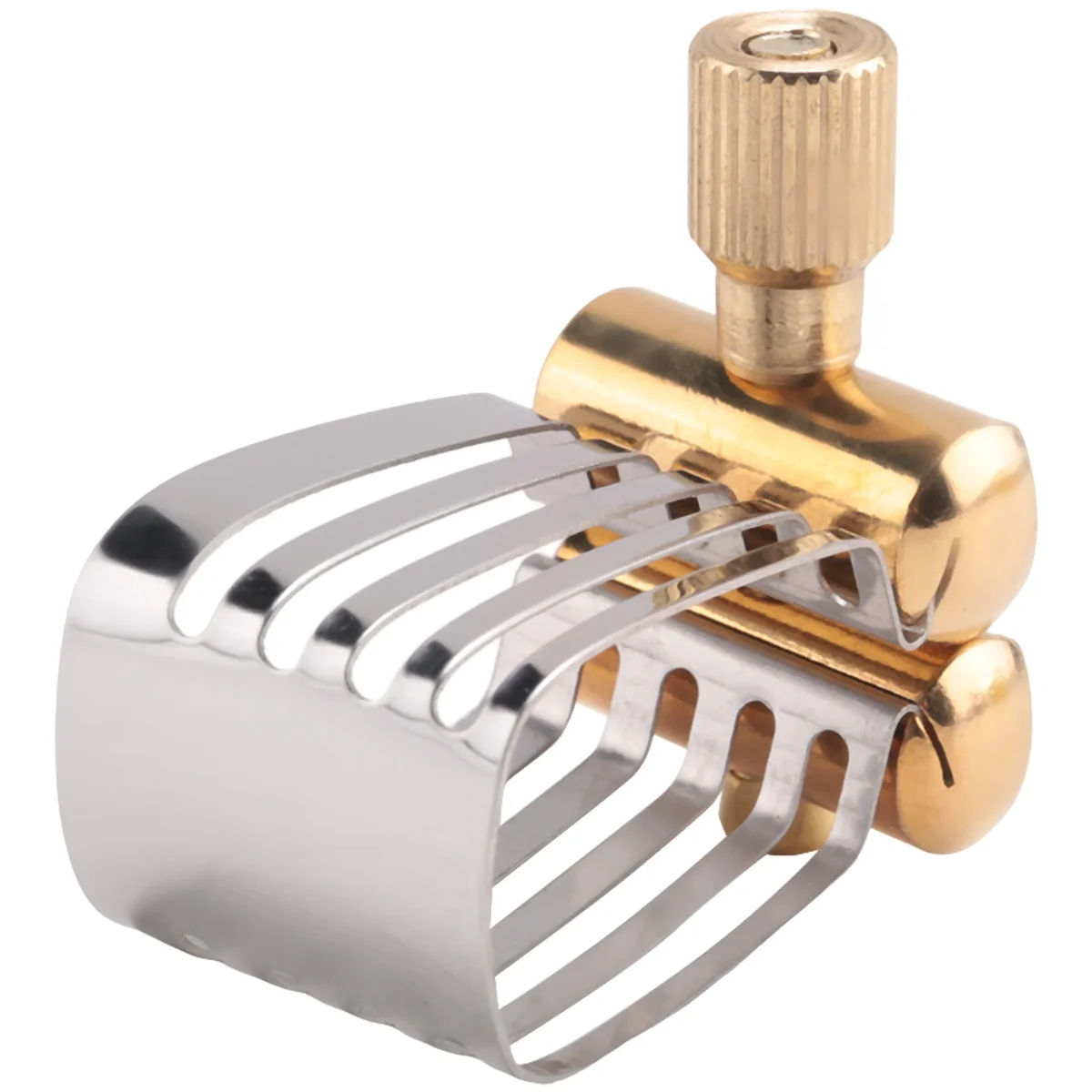 【قطرة السعر!】أداة مشبك الساكسفون الثلاثي قطعة الفم مشبك ربط ساكس مشبك للرأس جزء الساكسفون ساكس ربط