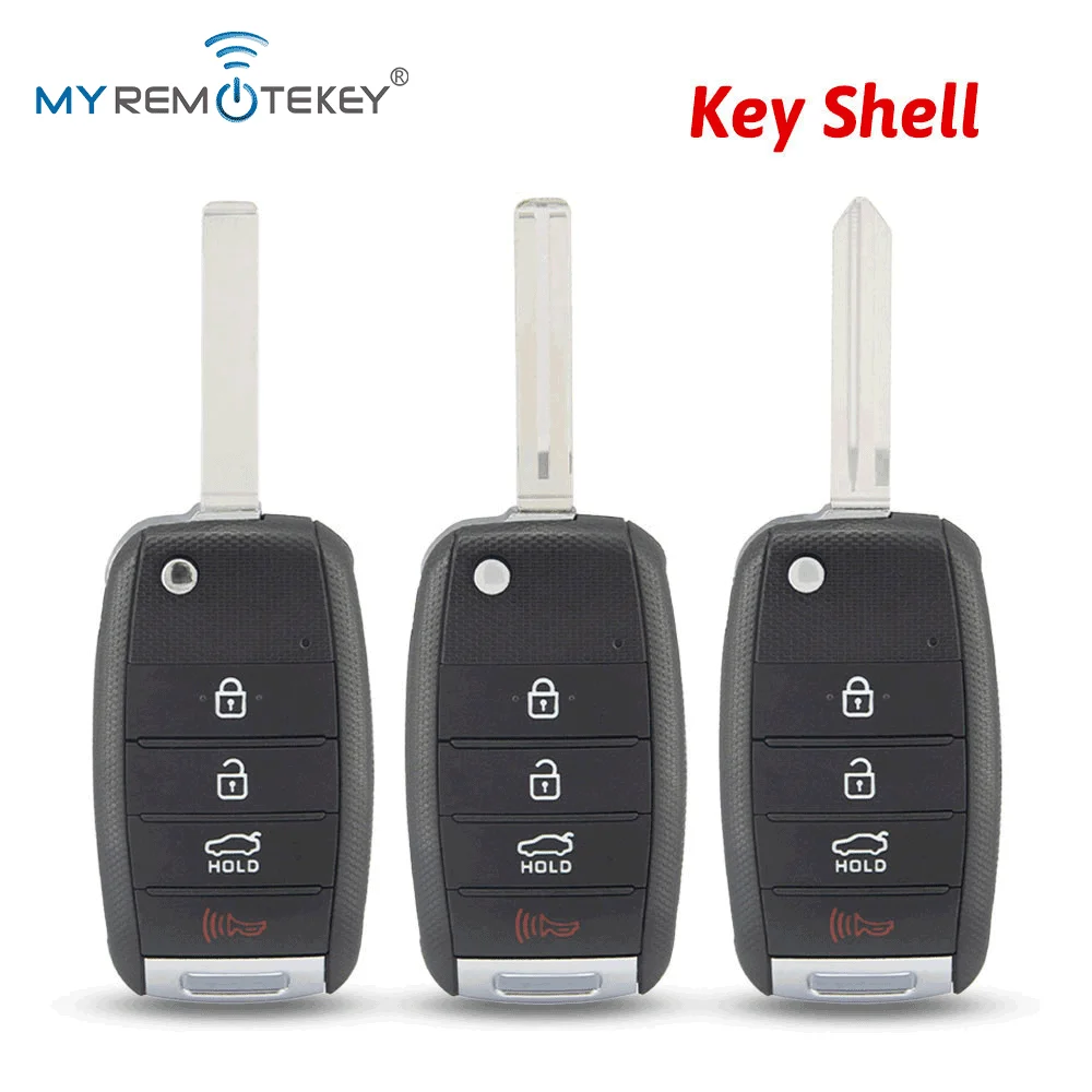 

REMTEKEY FCC NYODD4TX1306 Корпус откидной ключа с 4 кнопками для Kia Optima 2014 2015 годов PN 95430-2T560/95430-2T550