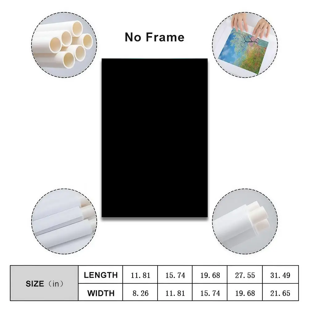 Bouss Poster Peelable Self-Adhesive Album Cover Poster Stickers, Frameless Wall Art for Singer Band Pop Rap Bedroom